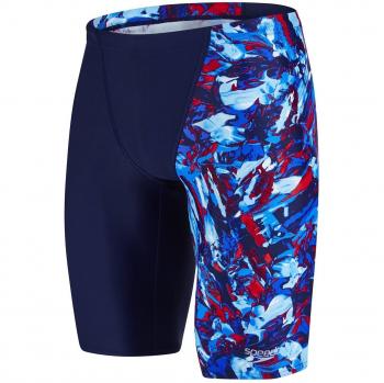 Speedo Allover V Jammer Bañador de Competición Largo, Azul