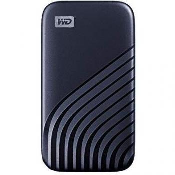 WD My Passport SSD 500GB - tecnología NVMe, USB-C, velocidad de lectura hasta 1050MB/s & de escritura hasta 1000MB/s - Azul medianoche