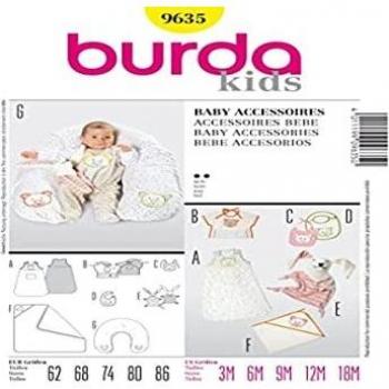 Burda B9635, Accesorios para Bebé, 62-86 EU
