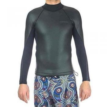Xcel Mens 2/1 mm Axis neopreno suave y l/s Top en Negro, Hombre, color negro, tamaño Large