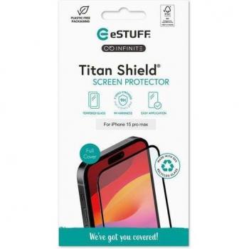 Protector de Pantalla y Respaldo Transparente para Smartphones eSTUFF ES501416 - Compatible con Apple iPhone 15 Pro Max (1 pieza)