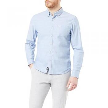 Dockers Men's Slim Fit Long Sleeve Oxford Stretch Shirt - Blue