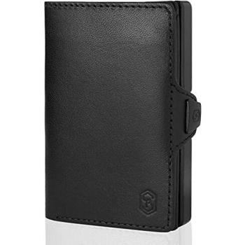 ZNAP Carteras para Hombre RFID Metálico con Compartimento para Monedas – Tarjetero Hombre de Aluminio – Cartera Hombre pequeña para 8 Tarjetas – Monedero Hombre Minimalista - Billeteras para Hombre