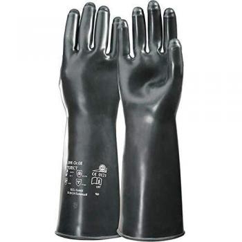Guantes de protección química Butoject 898, Talla 11, color negro