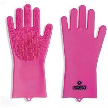 Muc-Off Deep Scrubber Gloves, Medium - Reusable, Waterproof Silicone Gloves For Bike And Motorcycle Cleaning - Heat-Resistant And BPA Free