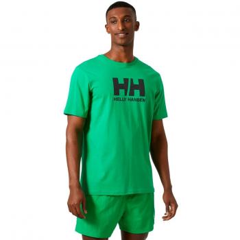 Camiseta Verde Helly Hansen Logo Bright Green
