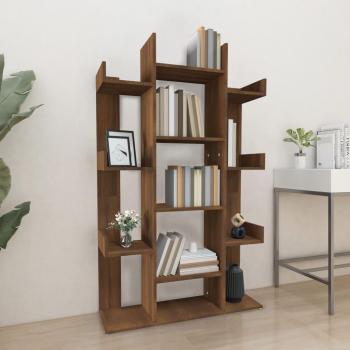 Estantería de madera de ingeniería 86x25,5x140 cm en colores Blanco, Negro y Roble Sonoma - Mueble de Almacenaje para Oficina, Estudio y Dormitorio
