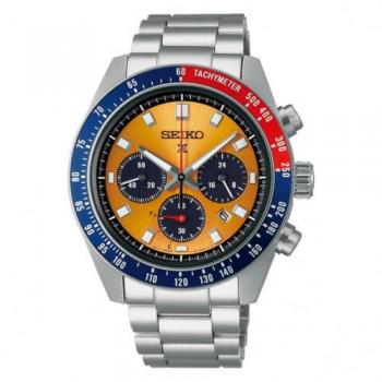 Reloj Solar Cronógrafo Seiko Prospex Speedtimer Naranja 41mm 10ATM
