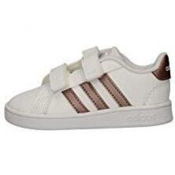 adidas Grand Court I, Sneaker, Multicolour Ftwwht Coppmt Glopnk 000, 21 EU