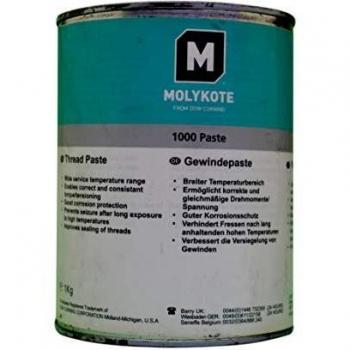 Pasta Lubricante Molykote 1000 - 1 kg para Conexiones Roscadas en Ambientes Corrosivos y Marinos (-30ºC a +650ºC)