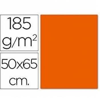 CARTULINA GUARRO MANDARINA 50X65 CM 185 GRS