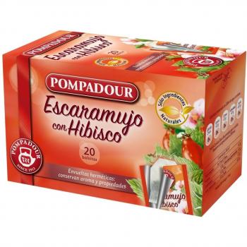 Pompadour Infusión Escaramujo Hibisco - 20 Bolsitas