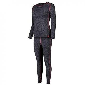 Löffler Transtex Warm - Conjunto de pantalón y pantalón para Mujer, Color Gris y Rosa, Color Rosa, tamaño 40