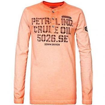 Petrol Industries B-1000-TLV655 - Camiseta de Manga Larga para niño Deep Orange 176 cm