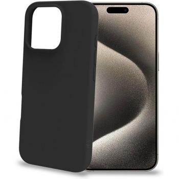 Funda para Móvil Celly Cromo TPU Negra para iPhone 16 Pro (15,9 cm / 6.27)