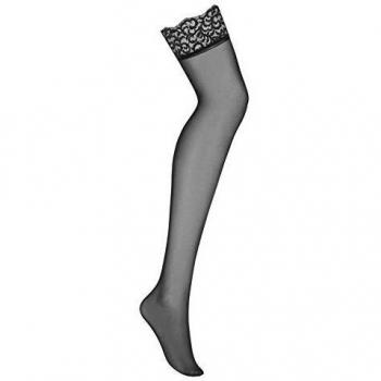 Obsessive Laluna Medias S/M Ligas y Ligueros para Mujer, Negro