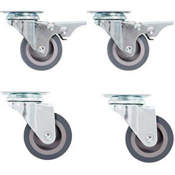 vidaXL 8x Ruedas Giratorias Manipulación Materiales Muebles Bancos Trabajo Carritos Compra Estanterías Resistencia Golpes Suaves con Diámetro 50mm