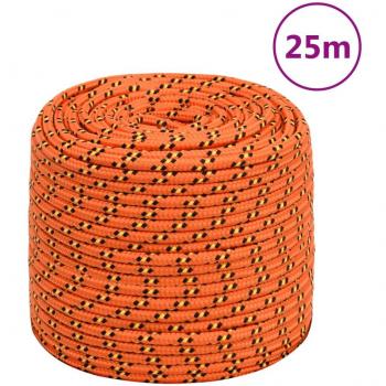 Cuerda de barco polipropileno naranja 8 mm 25 m