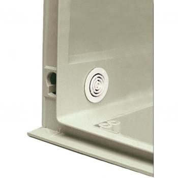 Schneider Electric NSYCAG35LP Ranura de Ventilación de Plástico, IP44, 35mm Ø, Blanco