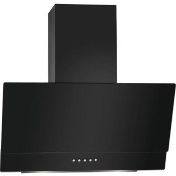Extractor de cocina Bomann DU 7607 G de pared, color negro, capacidad de extracción 302 m³/h