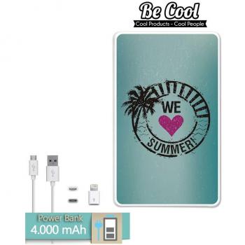 Becool® - Batería Externa Power Bank 4000 mah + Gratis 1 cable USB-MicroUsb