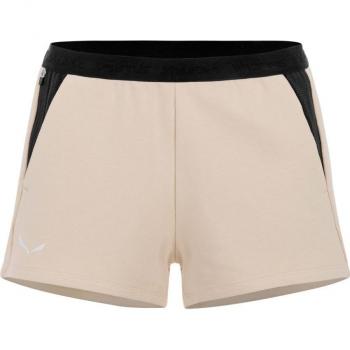 Pantalones Cortos Salewa Lavaredo de Cáñamo para Mujer, Resistentes y Ligeros, Color Crema/Negro - Talla XS