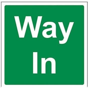 VSafety Way - Letrero cuadrado
