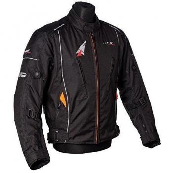 Roleff Racewear Como Chaqueta de Motocicleta, Negro, L