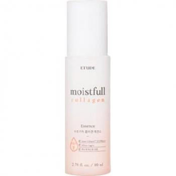 ETUDE Moistfull Collagen Essence 80ml - Hydrating essence with collagen, provides moisture and elasticity, lightweight texture, suitable for all skin types, enhances skin's firmness and suppleness