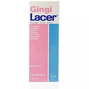 LACER Gingilacer Colutorio, Negro, Menta Fresca, 500 ml