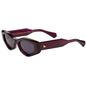Valentino Garavani V-Tre Sunglasses, Brown unisex, Size: 51 MM