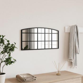 Espejo de Pared Arco Decoración Colgante para Salón Baño Hierro Negro 60 x 30 cm, 80 x 40 cm, 100 x 50 cm y más