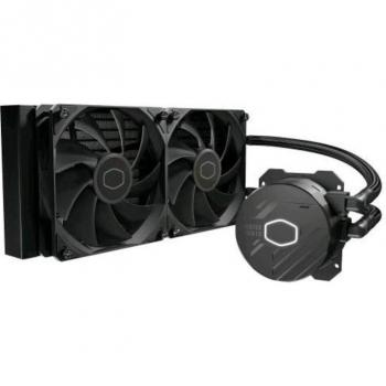 Cooler Master MasterLiquid 240L Core - Kit de refrigeración líquida para CPU 240mm, compatible con Intel y AMD, color negro