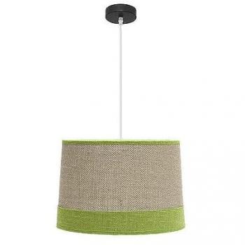 Colgante Moderno Tietar 1xe27 Saco Verde 40x40 cm - FABRILAMP