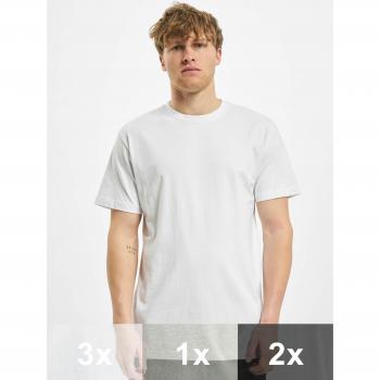 Camisetas Básicas Urban Classics Pack de 6 (3 Blancas, 2 Negras, 1 Gris) - 100% Algodón