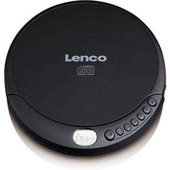 Reproductor de CD Lenco CD-010 Portátil en color Negro con pantalla LCD
