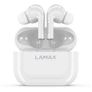 Auriculares In Ear Bluetooth Lamax Clips1 Blanco, True Wireless Stereo, 40h de batería, ideal para llamadas y música