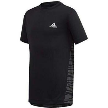 adidas JB TR Knit tee Camiseta, Niños, Negro/Grisei/Blanco, 140