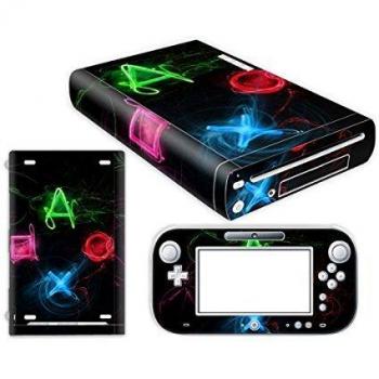 Linyuan Skin Sticker Decal Cover Case 0114# para Nintend WII U Console And Controller
