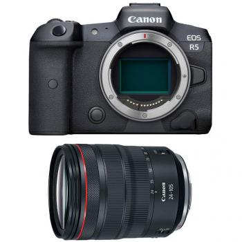 Cámara Mirrorless Canon EOS R5 45MP 8K Sensor Full-Frame + Objetivo RF 24-105mm f/4L IS USM - Garantía 3 años