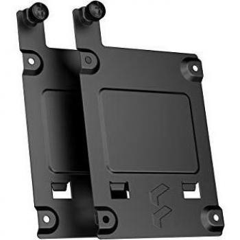 Kit de Soporte para SSD Fractal Design Type-B (Paquete de 2), Negro, Compatible con Montajes Type-B en Carcasas Fractal