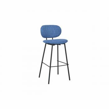Taburete DKD Home Decor Azul Poliéster Metal