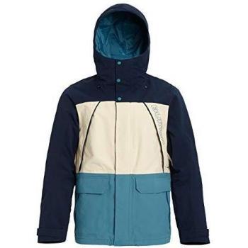 Burton Breach Chaqueta De Snowboard, Hombre, Dress Blue/Almond Milk/Storm Blue, XL