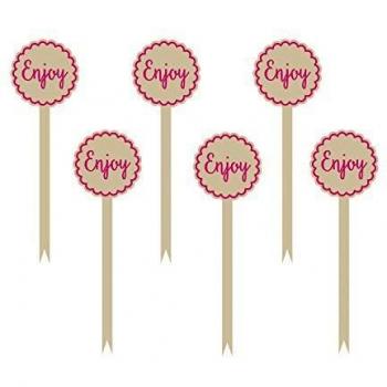 Amscan – 403004 rosa Buffet palabra Púas
