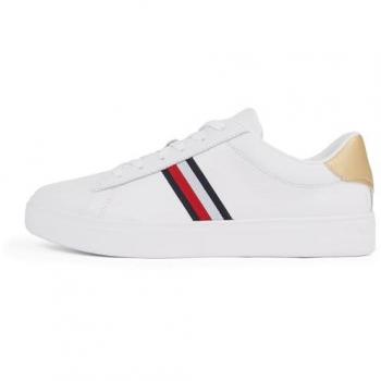 Tommy Hilfiger Essential Court Women's Sneakers White EU 38 with Stripes