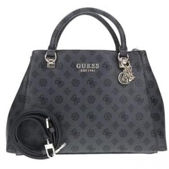 Guess Evelune Gray Handbag with Adjustable Shoulder Strap
