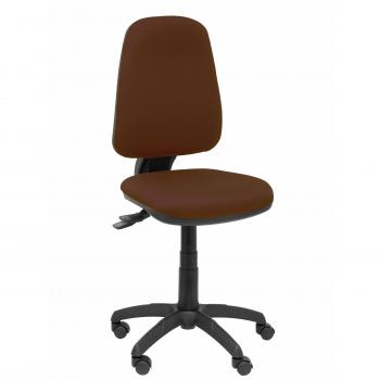 Silla de Oficina Sierra S BALI463 Marrón Oscuro con Base de Poliamida Negra