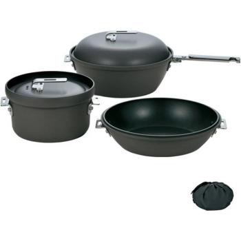 Snow Peak Field Cooker Pro CS-600 - Versatile Gray Cooking Pot