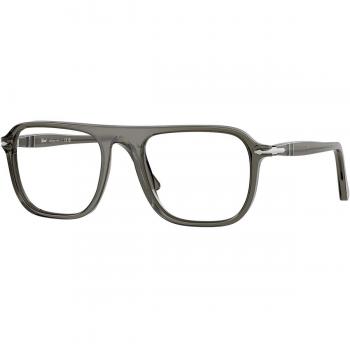 Persol PO3359V JACQUES 1103 Gafas de Vista Unisex Acetato Gris Transparente Cuadradas 51mm