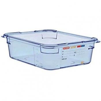 Recipiente para Alimentos GN 1/2 de ABS Araven, 5950ml, Azul, 32.5x26.5x10 cm